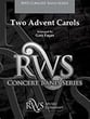 Two Advent Carols Concert Band sheet music cover